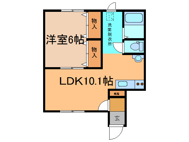 コーポイシグロⅠの間取り