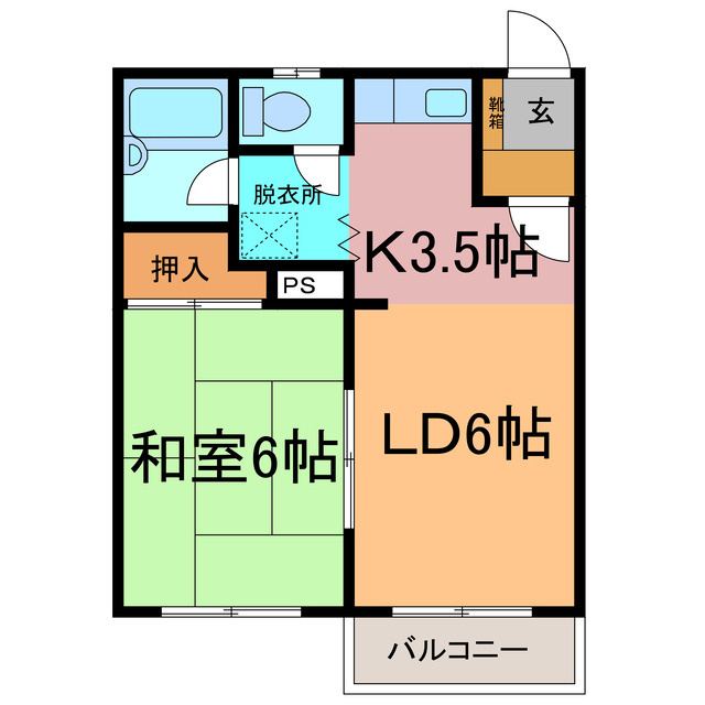 オーエムハイツⅡの間取り