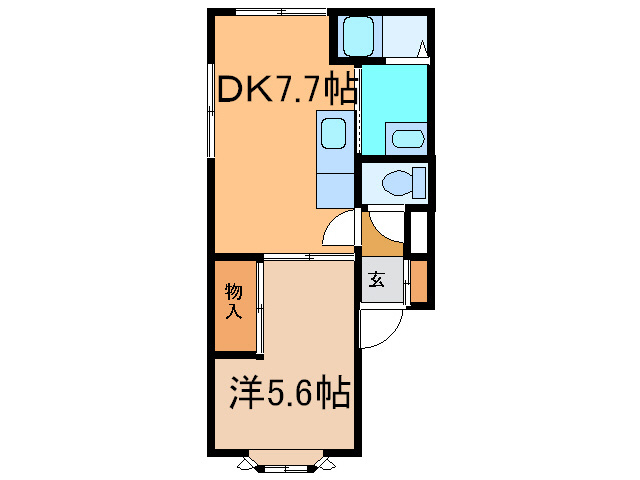 コーポトルースの間取り