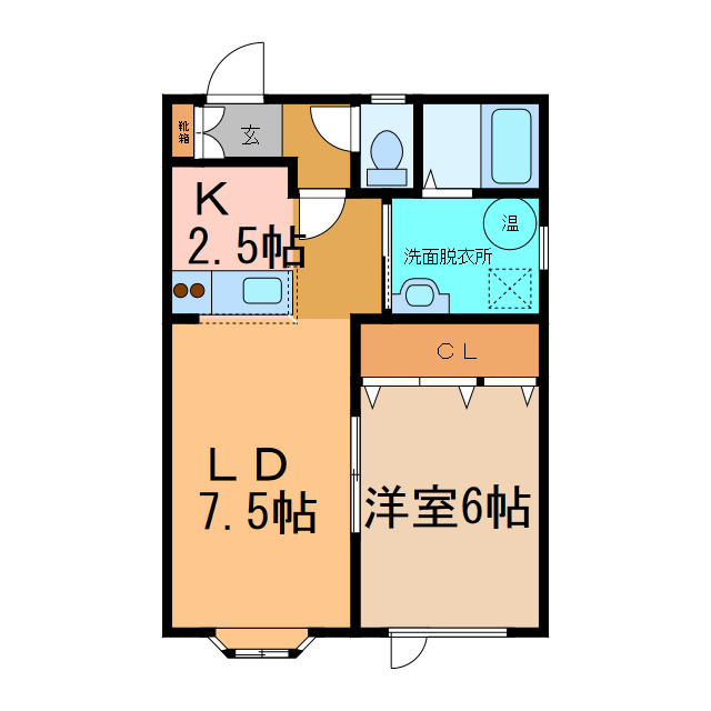 すずらんハイツの間取り