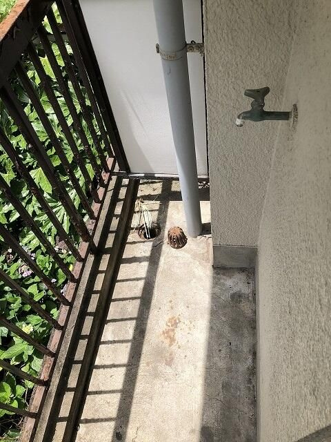 肥土ハウスのバルコニー