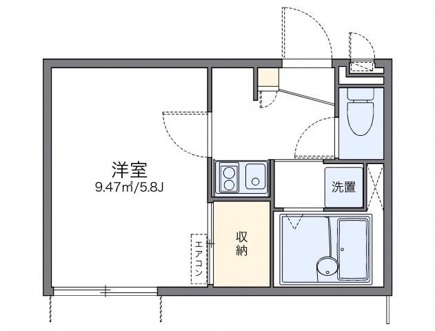 レオパレスカサブランカⅡの間取り
