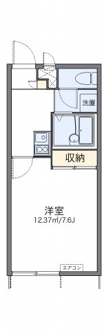 レオパレス北三国丘の間取り|代表的な間取のため実際の間取とは異なる場合があります