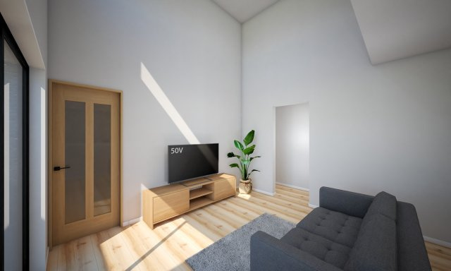 大泉町仙石の完成予想図|家具の配置も考えやすい18帖のLDK♪