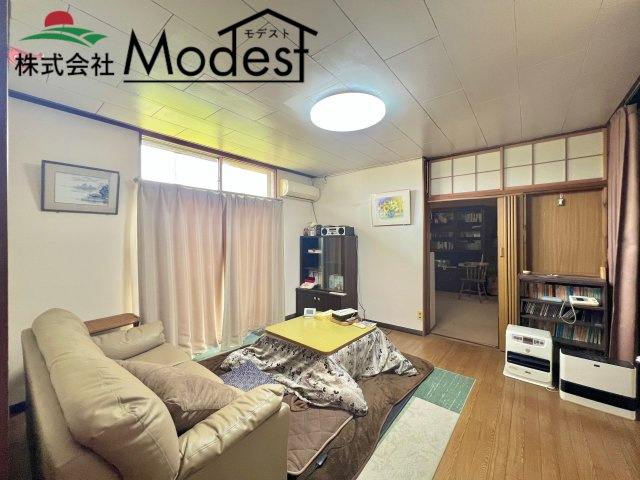 伊勢崎市新栄町　中古住宅の居間・リビング|落ち着けるLDK◎