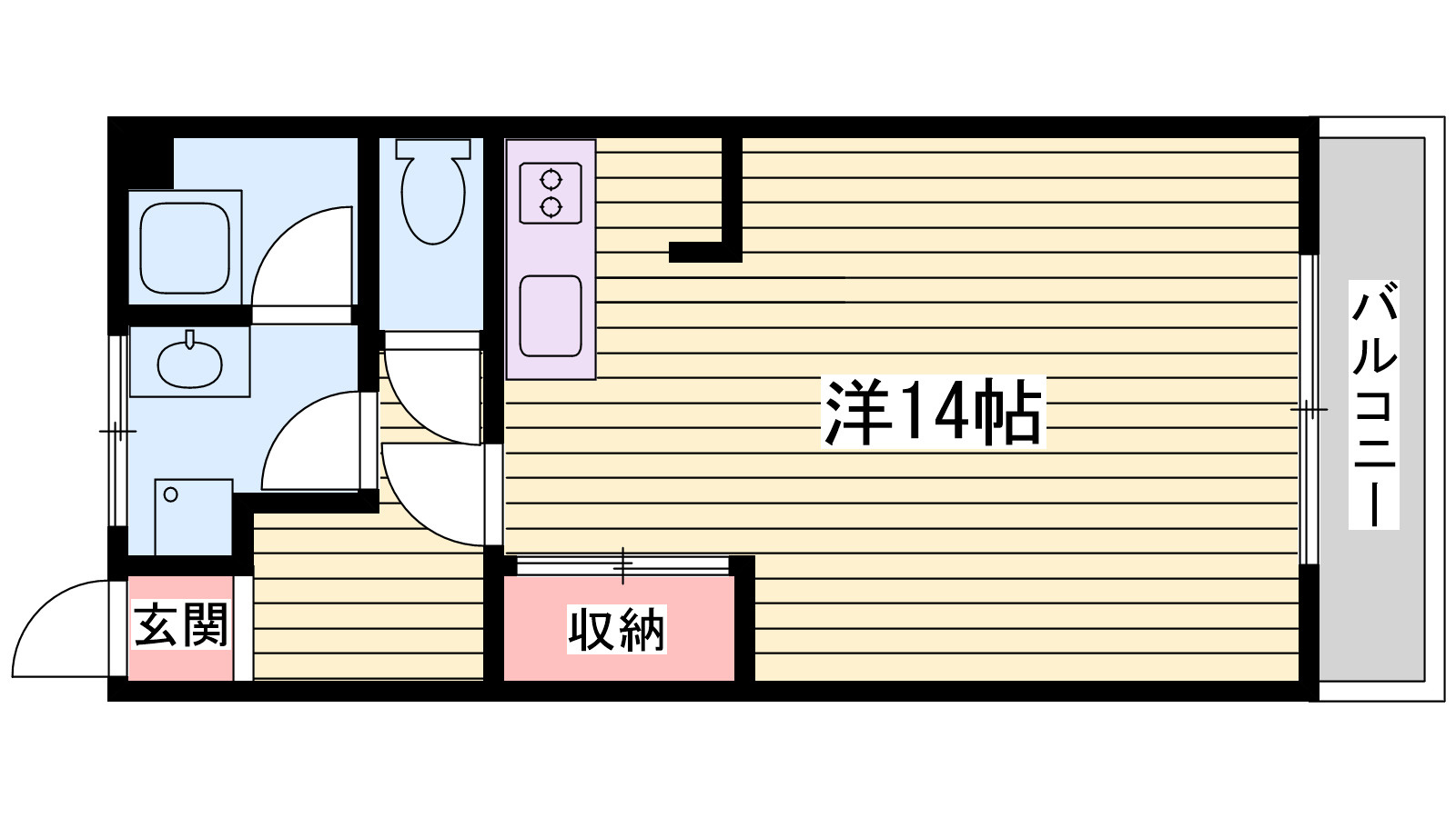 神戸市西区伊川谷町有瀬の賃貸マンションの間取り