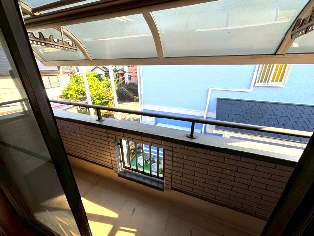 河南町さくら坂戸建のバルコニー