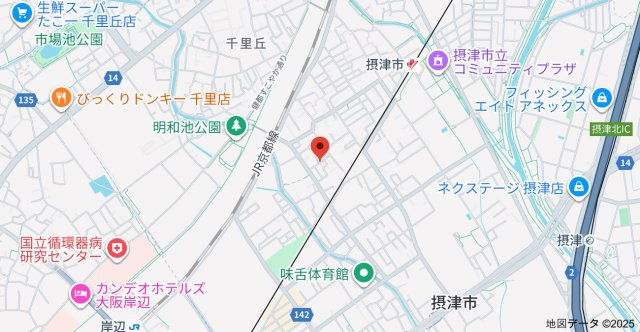 フルールハイツの地図