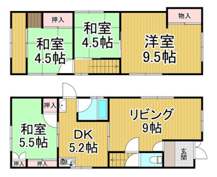 前田貸家の間取り