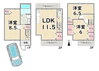 【間取り】 | 右京区太秦多藪町