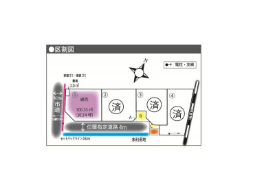 鴻巣加美　2期　新築一戸建て　ピュアガーデン　01の区画図|1号棟