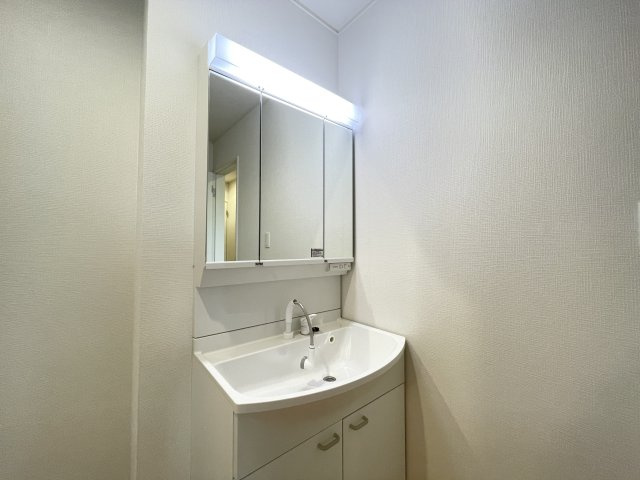クレイドルガーデン八戸市江陽第8　2号棟の独立洗面台