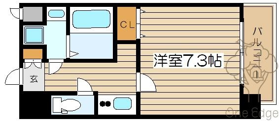 カスタリア新梅田の間取り