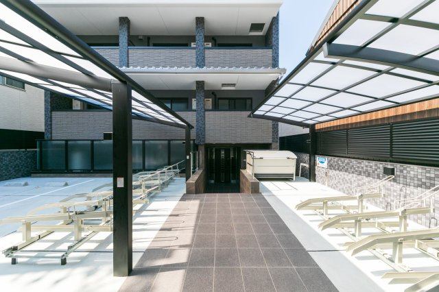 グラン・レガロ丹波橋のその他共用部分|駐輪場です！