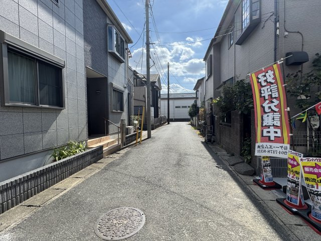 流山市西平井新築戸建（西平井1008）の前面道路含む現地写真|南側前面道路