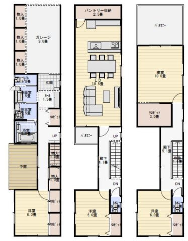 堺市北区百舌鳥赤畑町２丁の参考プラン