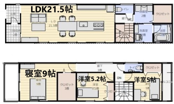 堺市北区百舌鳥赤畑町２丁の参考プラン