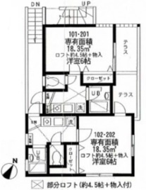 【間取り】 | キャッスル若宮　中野区若宮2丁目一棟売アパート