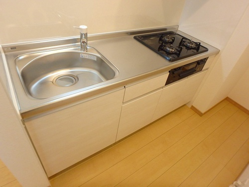 熊本市中央区新大江１丁目のアパートのキッチン