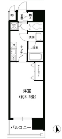 カルム千昇の間取り