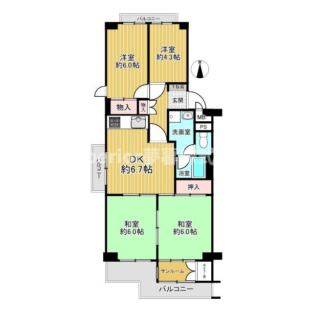 【中古マンション】エバーグリーンにおの浜