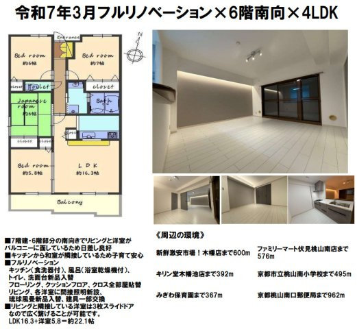 パデシオン桃山南の間取り