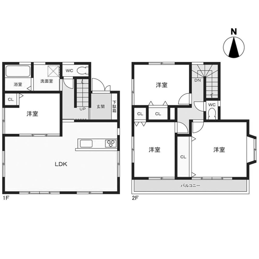 高知市瀬戸南町1丁目　中古戸建ての間取り