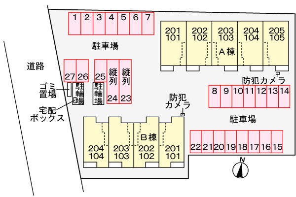 Grace　mobaraＡの区画図