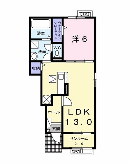 Grace　mobaraＡの間取り