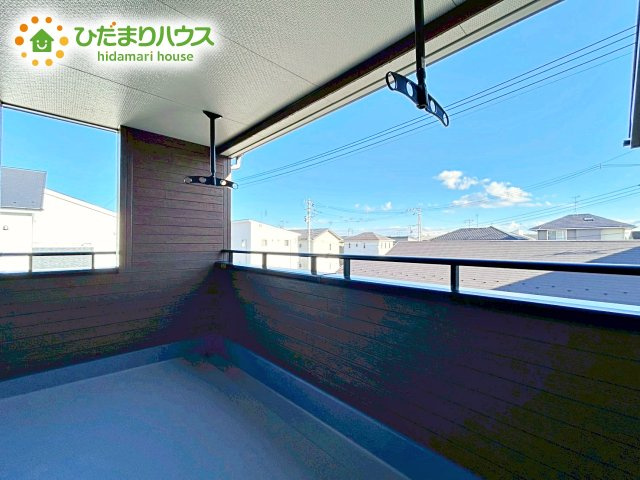 【バルコニー】 | 水戸見川12期　新築戸建　1号棟 | あたたかな光が差し込む、南向きのバルコニー(#^^#)