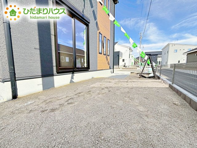 【庭】 | 水戸見川12期　新築戸建　1号棟 | ウッドデッキを置いてお子様と遊びながら、BBQしたりなんて夢が現実に！！