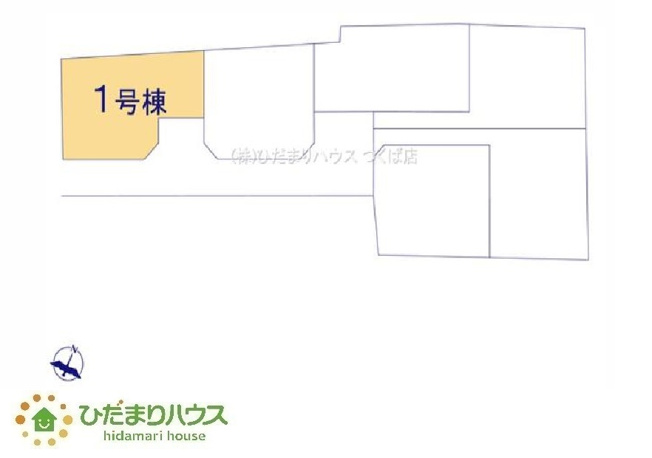 【区画図】 | 水戸見川12期　新築戸建　1号棟 | 整備された駐車場で、マイカーを気兼ねなく洗車できます