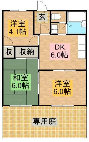 ルネパーク岸和田の間取り