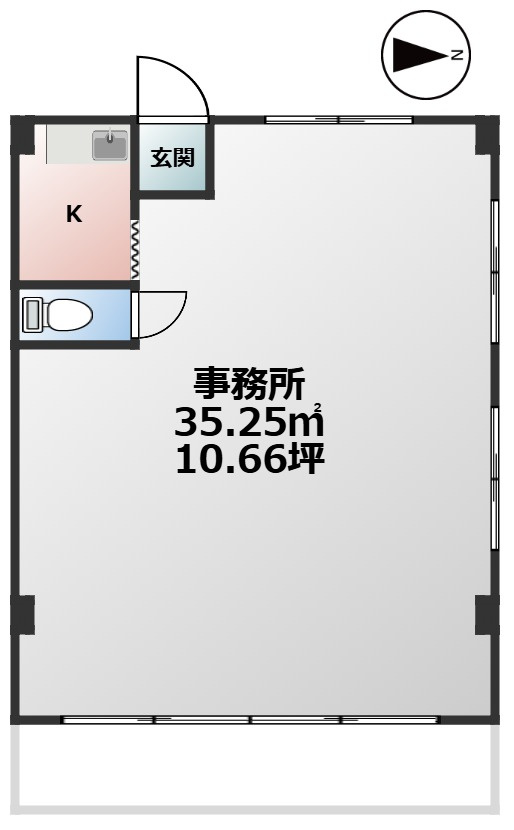 南加木屋駅前ビルの間取り