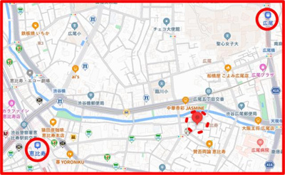 【地図】 | 恵比寿アバックビル２ |  