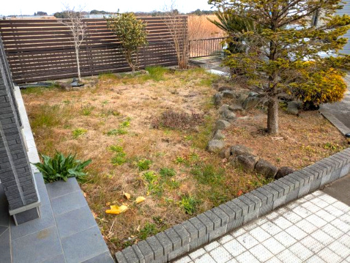 東金市菱沼　中古戸建の庭