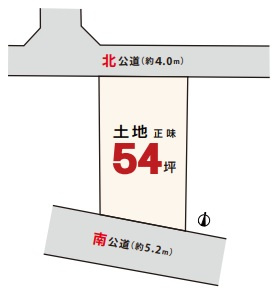 飯能市中居・全1棟　新築一戸建　～両面道路・全居室6帖以上～の区画図|解放感ある南北両面道路に面しております！
