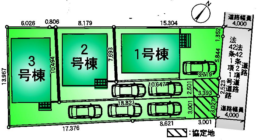 【内覧動画公開中！】調布市深大寺東町１丁目 京王線 つつじヶ丘駅 新築戸建の区画図