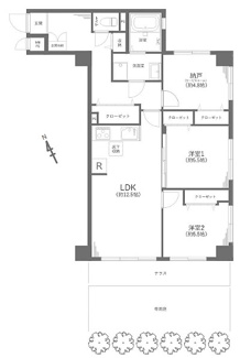 【間取り】 | ライオンズマンション東川口第２