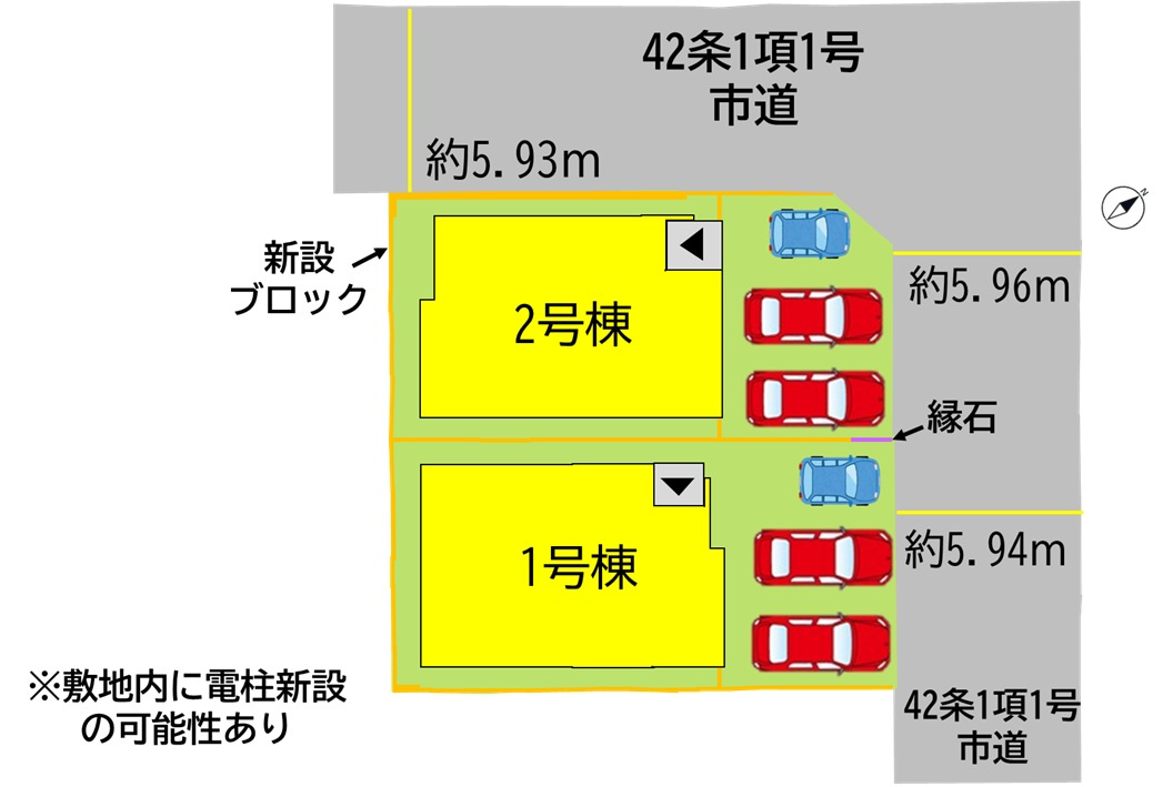 八幡西区鷹見台4丁目3期の区画図