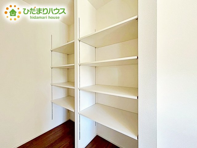【収納】 | 水戸見川12期　新築戸建　3号棟 | パントリーがあれば、キッチン周りをスッキリさせることができます！