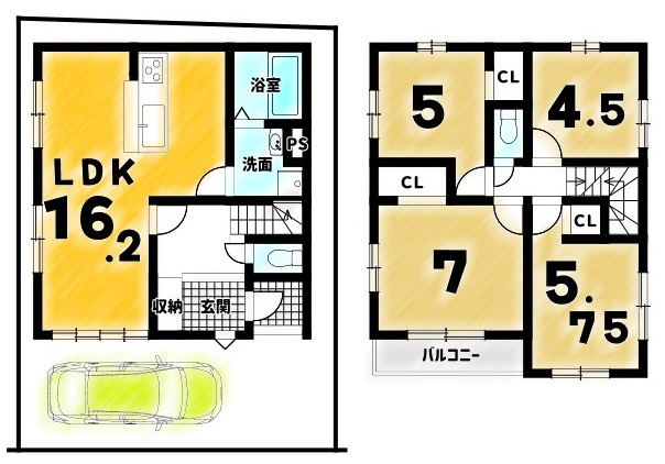 向島庚申町　の間取り