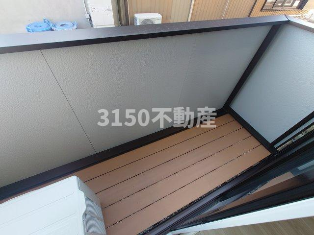 D-ROOM Fourth　B棟のバルコニー