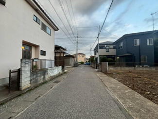 【前面道路含む現地写真】 | 川越市今成一丁目　建築条件なし売地　東武東上線『川越市駅』徒歩20分　【今成小学区】