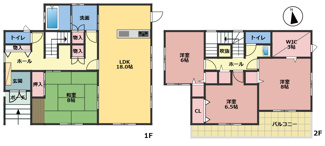 【間取り】 | リスタイル西志津8丁目