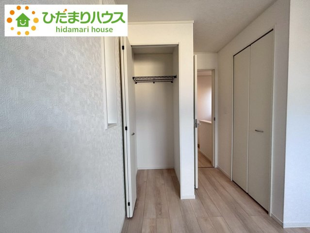 七光台第18　新築戸建　4号棟の収納|クローゼットタイプの収納は荷物がどこにあるかすぐに見つかります！						
