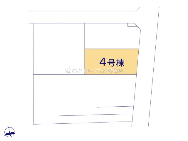七光台第18　新築戸建　4号棟の区画図|東側公道5.5ｍ