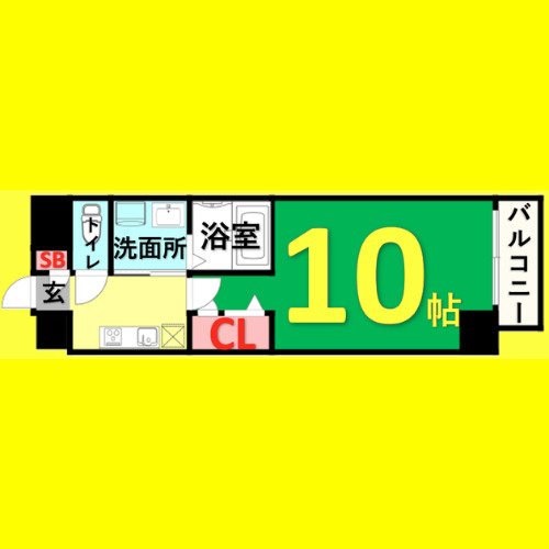 ファーニッシュ山王　名古屋市賃貸　仲介手数料無料の間取り