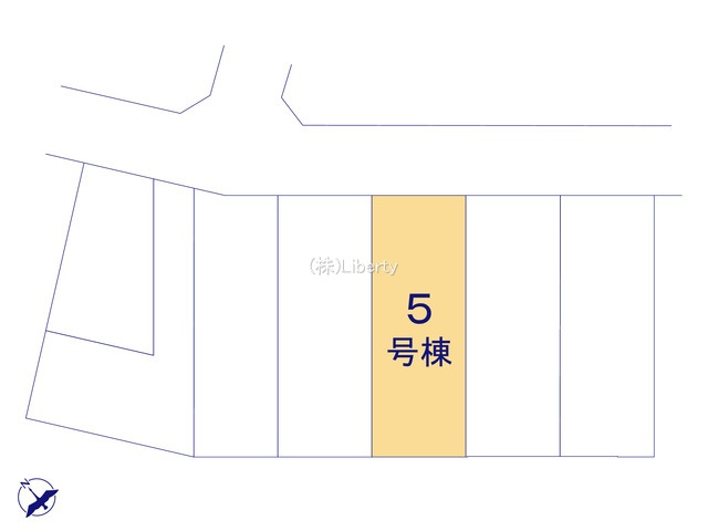 土浦市乙戸南第6　新築戸建　5号棟の区画図