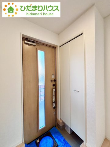 七光台第18　新築戸建　5号棟の玄関|使い勝手の良い大きなシューズボックス☆乱雑になりがちな玄関をスッキリ見せてくれます！							
